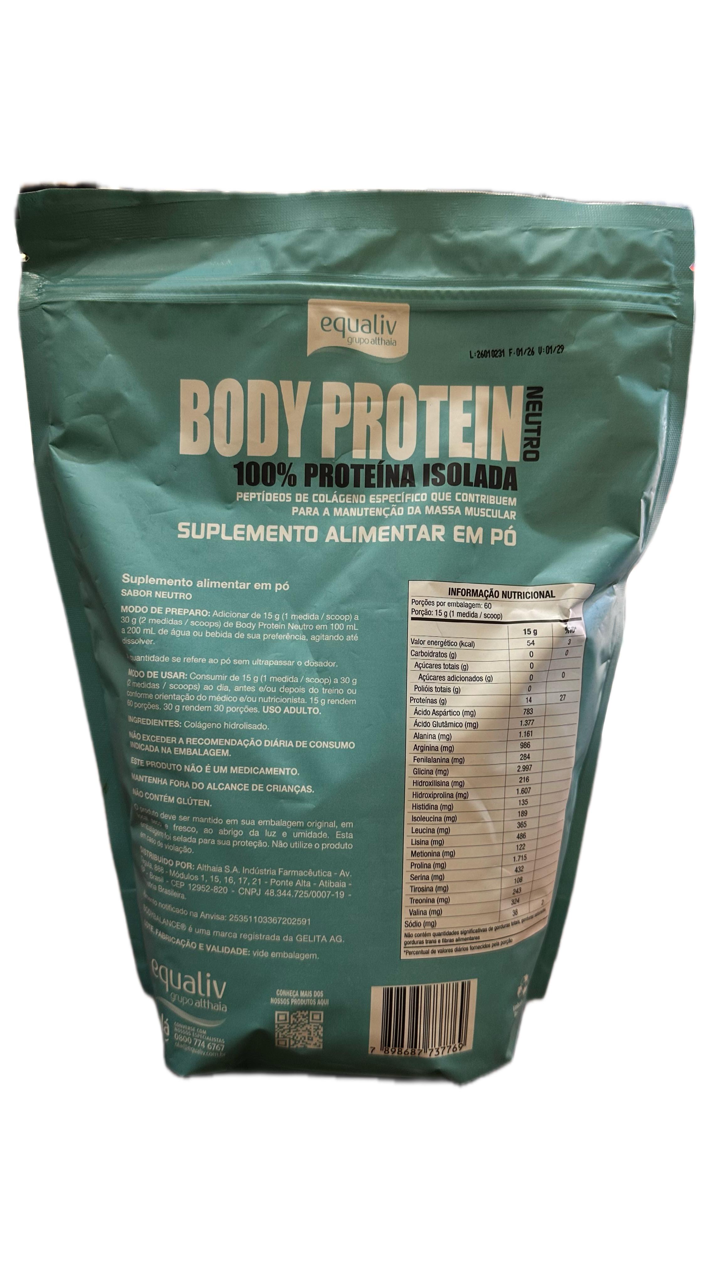 BODY PROTEIN 100% PROTEINA ISOLADA 900g 2