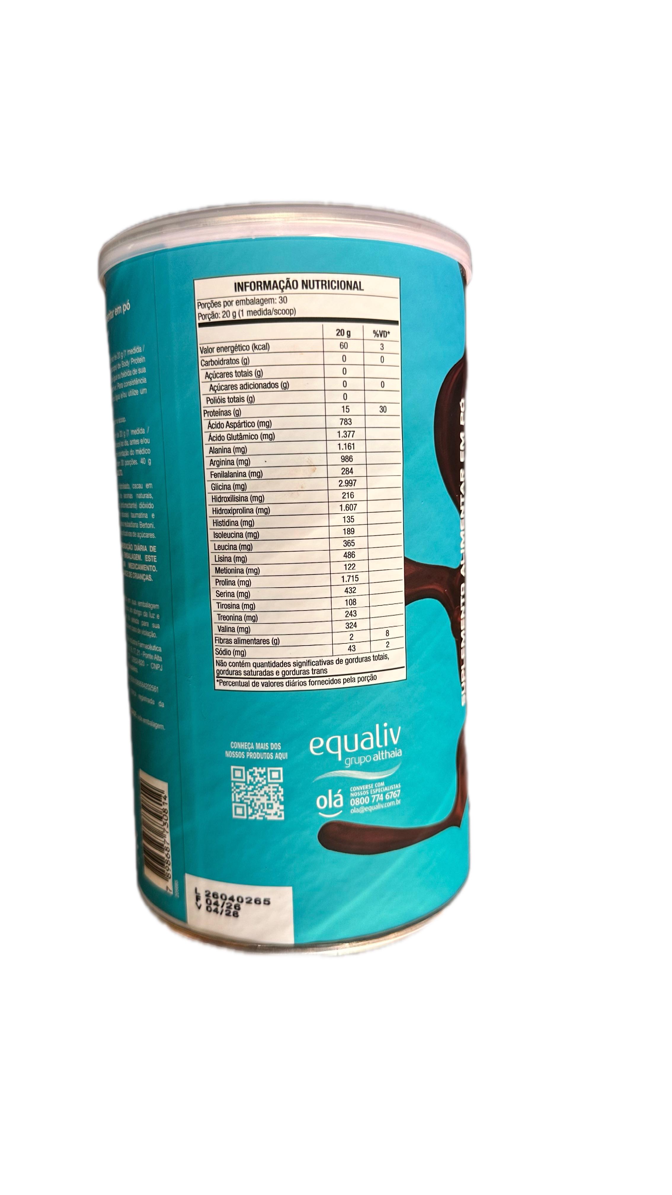 BODY PROTEIN 100% PROTEINA ISOLADA 600g  2
