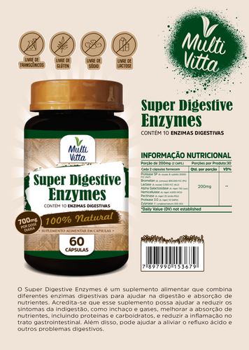 SUPER DIGESTINA ENZYMES 60CAPS