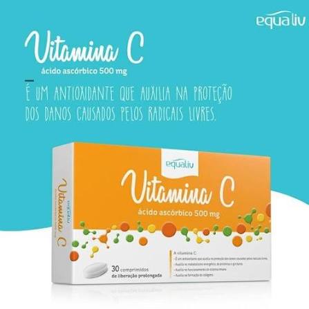 EQUALIV VITAMINA C 500MG COM 30 COMPRIMIDOS