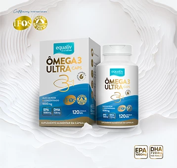 ÔMEGA 3 1000MG EQUALIV CAIXA 120 CÁPSULAS GEL