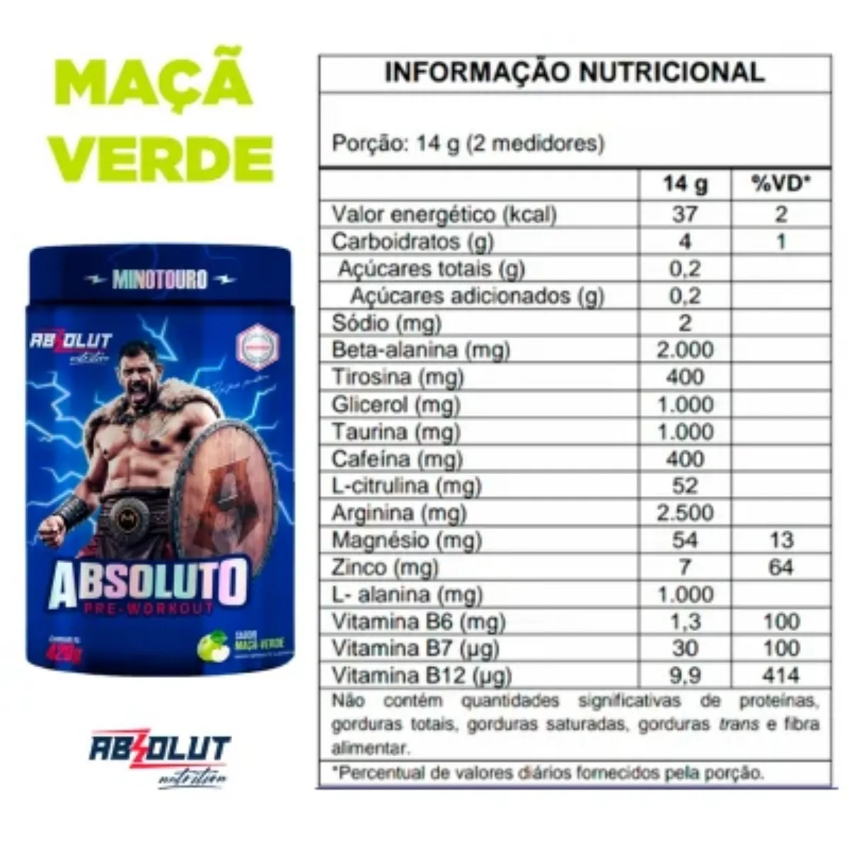 ABSOLUTO PRE-WORKOUT 420g  2