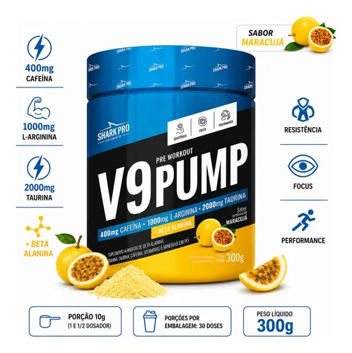V9PUMP MARACUJA 300GR