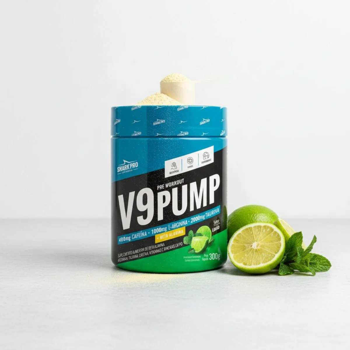 V9-PUMP PRE WORKOUT - 300G LIMÃO - SHARK PRO