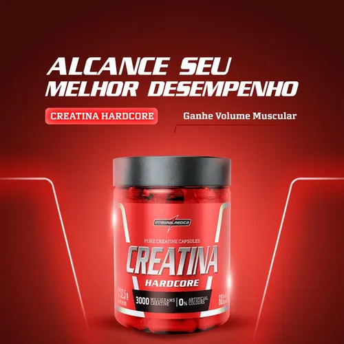 CREATINA HARDCORE 60 CAPSULAS 52,5g
