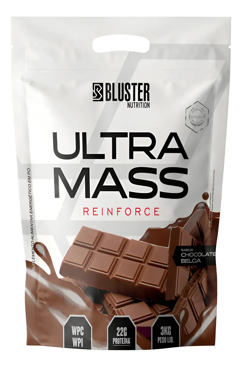 ULTRA MASSA ABSOLUT HIPERCALÓRICO SABOR CHOCOLATE BLUSTER NUTITION 3KG